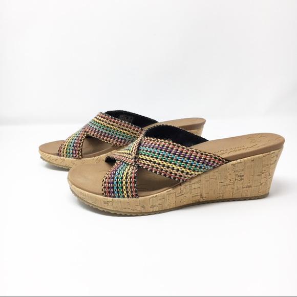 skechers luxe foam wedges